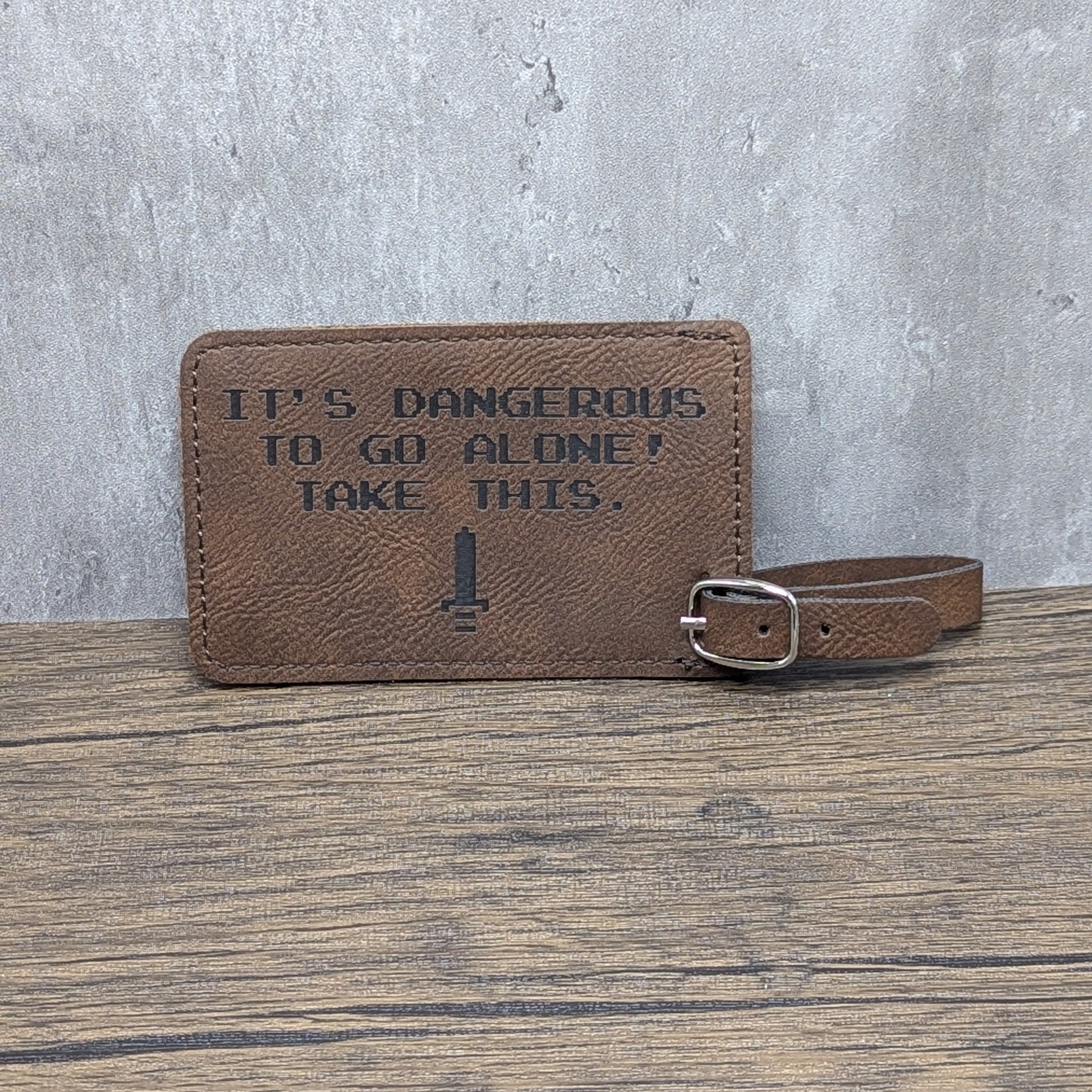 Dangerous to Go Alone - Legend of Zelda | Nerdy Luggage Tags