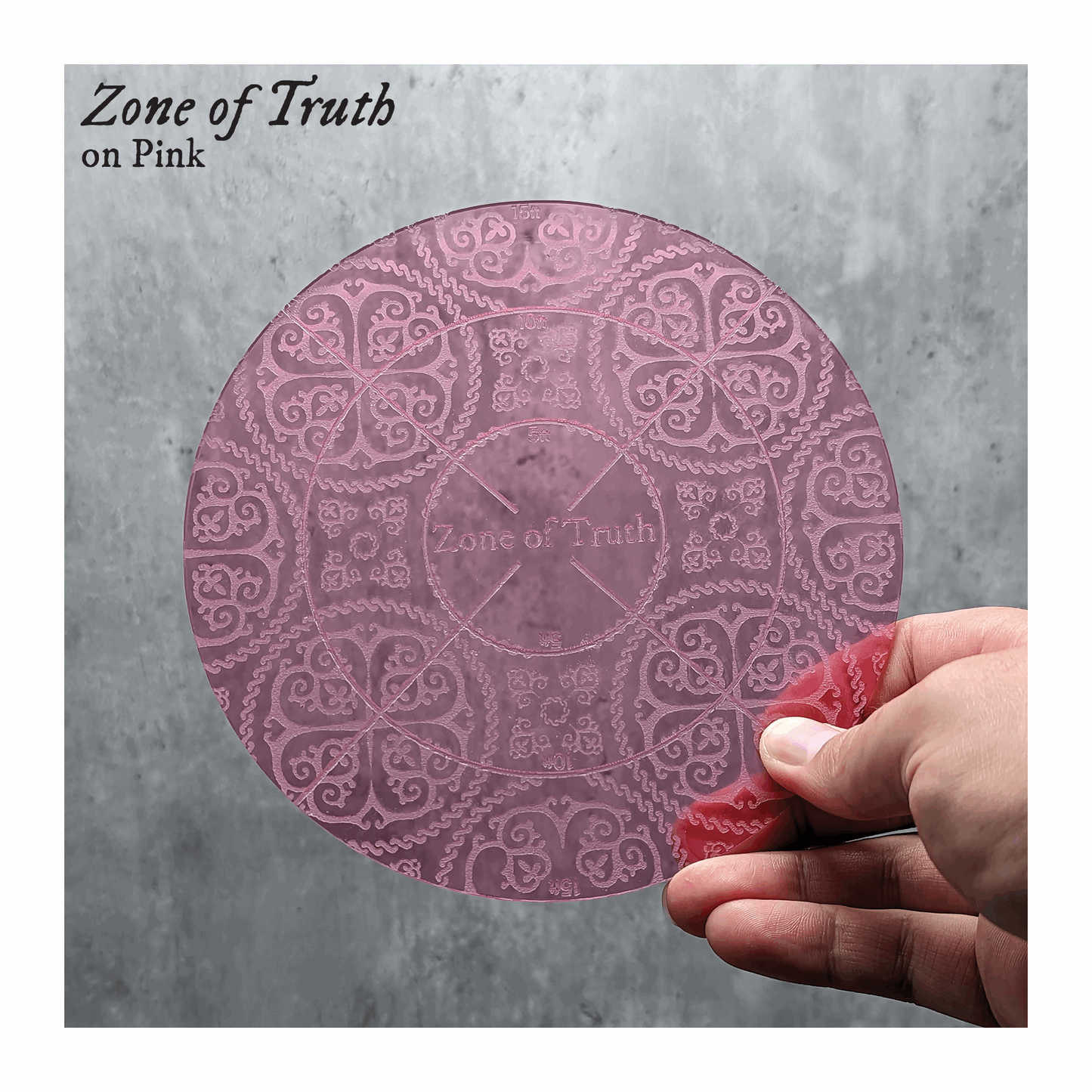 Zone of Truth Area of Effect Spell Template | Compatible with Dungeons & Dragons 5e 