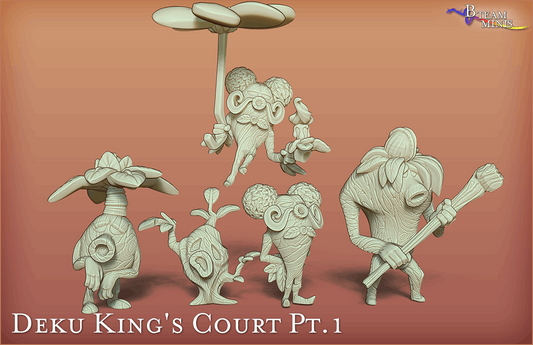 Deku Court (set of 5) - Legend of Zelda: Majora's Mask | RPG Zelda Tabletop Miniature