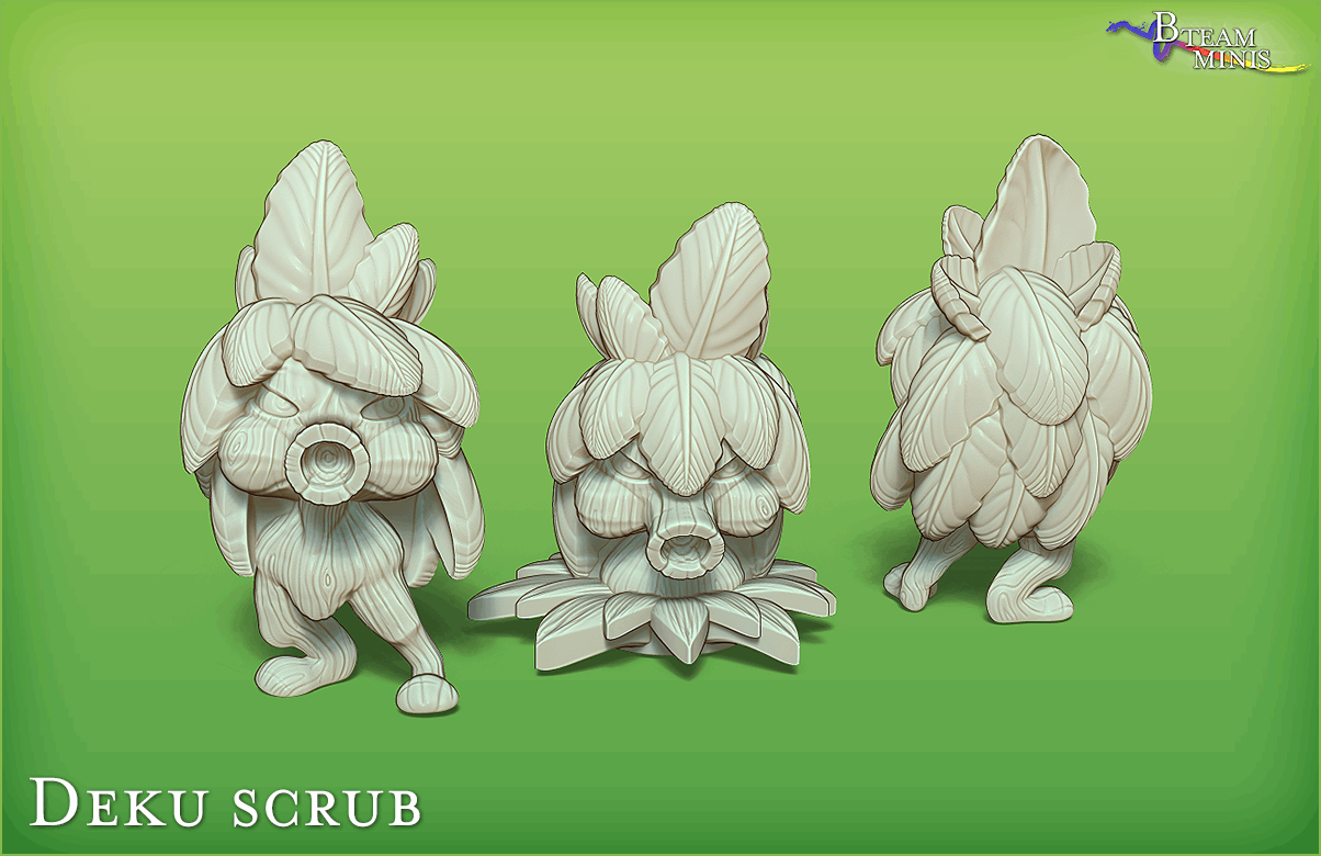 Deku Scrub (sets of 2 or 4) - Legend of Zelda: Majora's Mask | RPG Zelda Tabletop Miniature