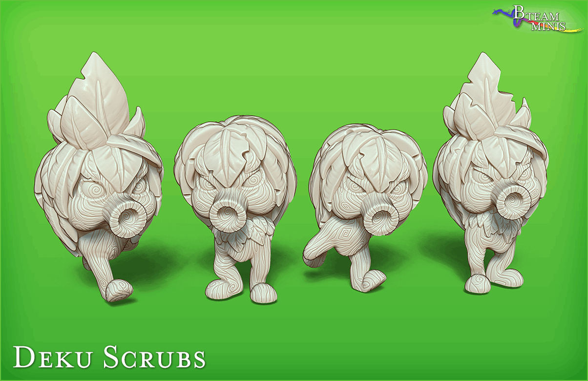 Deku Scrub (sets of 2 or 4) - Legend of Zelda: Majora's Mask | RPG Zelda Tabletop Miniature