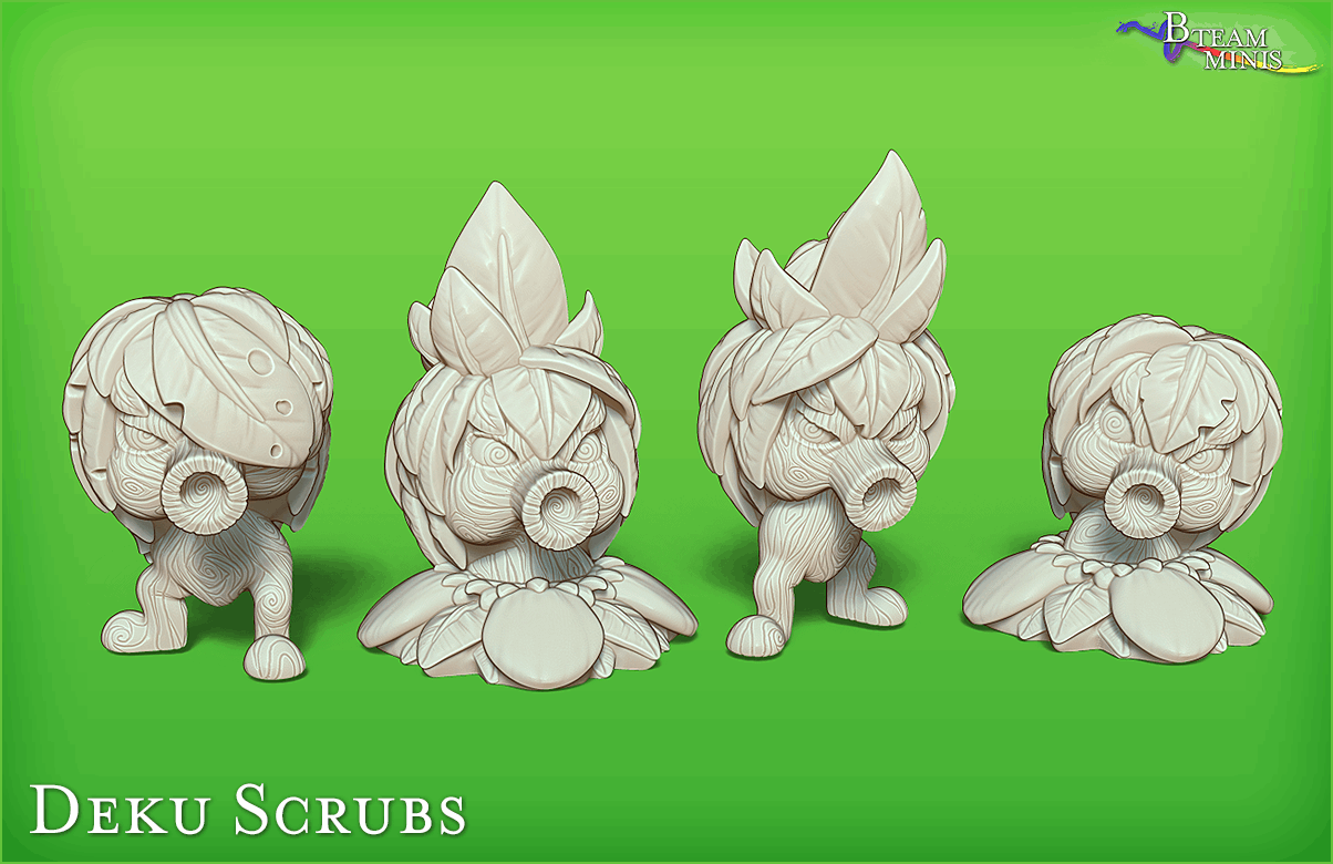 Deku Scrub (sets of 2 or 4) - Legend of Zelda: Majora's Mask | RPG Zelda Tabletop Miniature