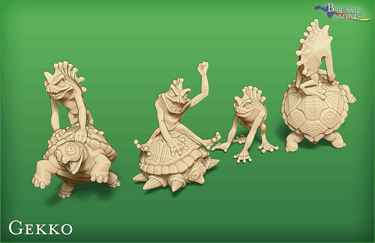 Gekko (set of 4) - Legend of Zelda: Majora's Mask | Zelda Tabletop Miniature