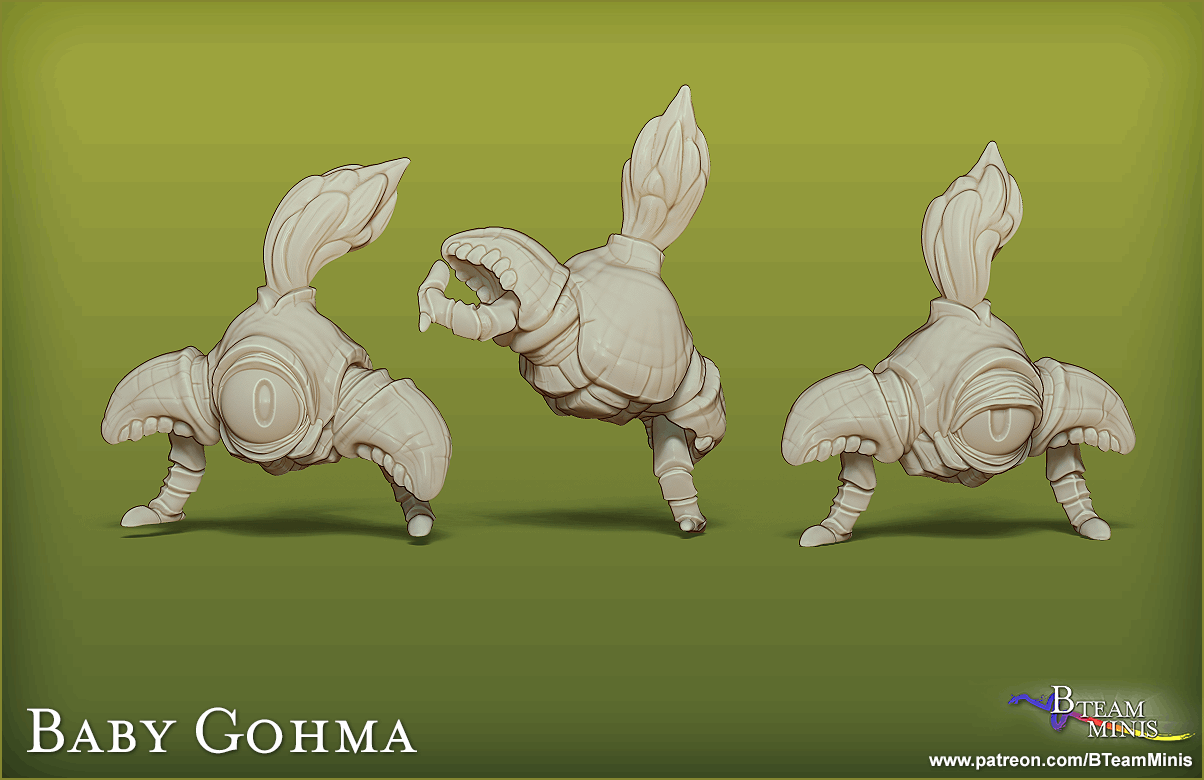 Queen Gohma and Larvae (set of 4) - Legend of Zelda: Ocarina of Time | Zelda Tabletop Miniature