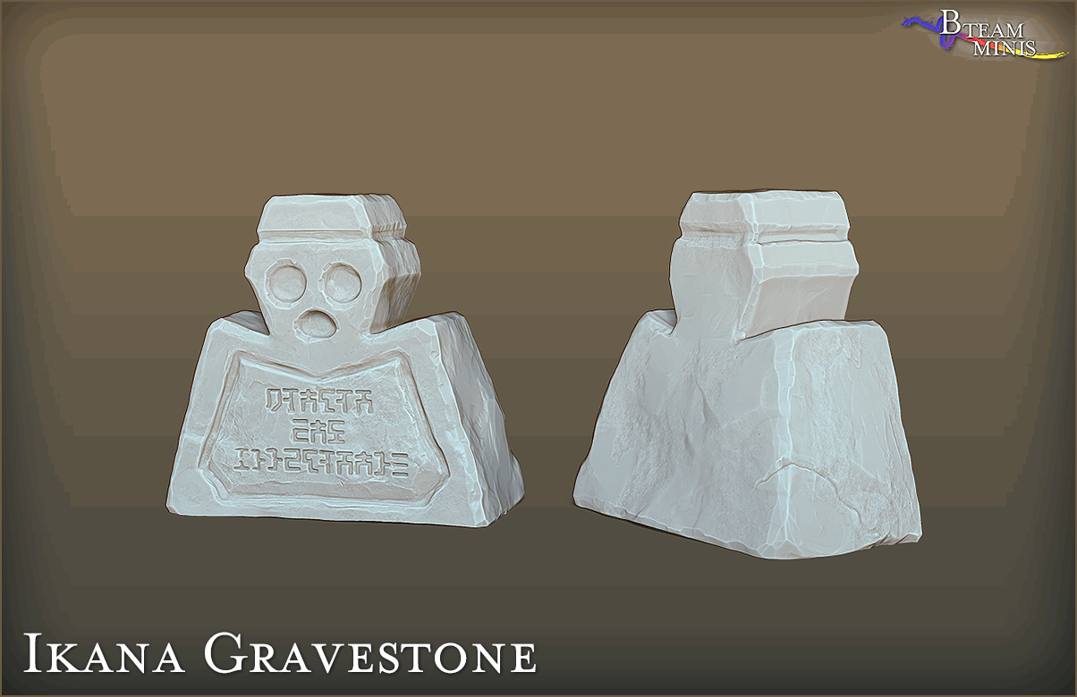 Hylian and Ikana Gravestones - Legend of Zelda | RPG Zelda Tabletop Miniature