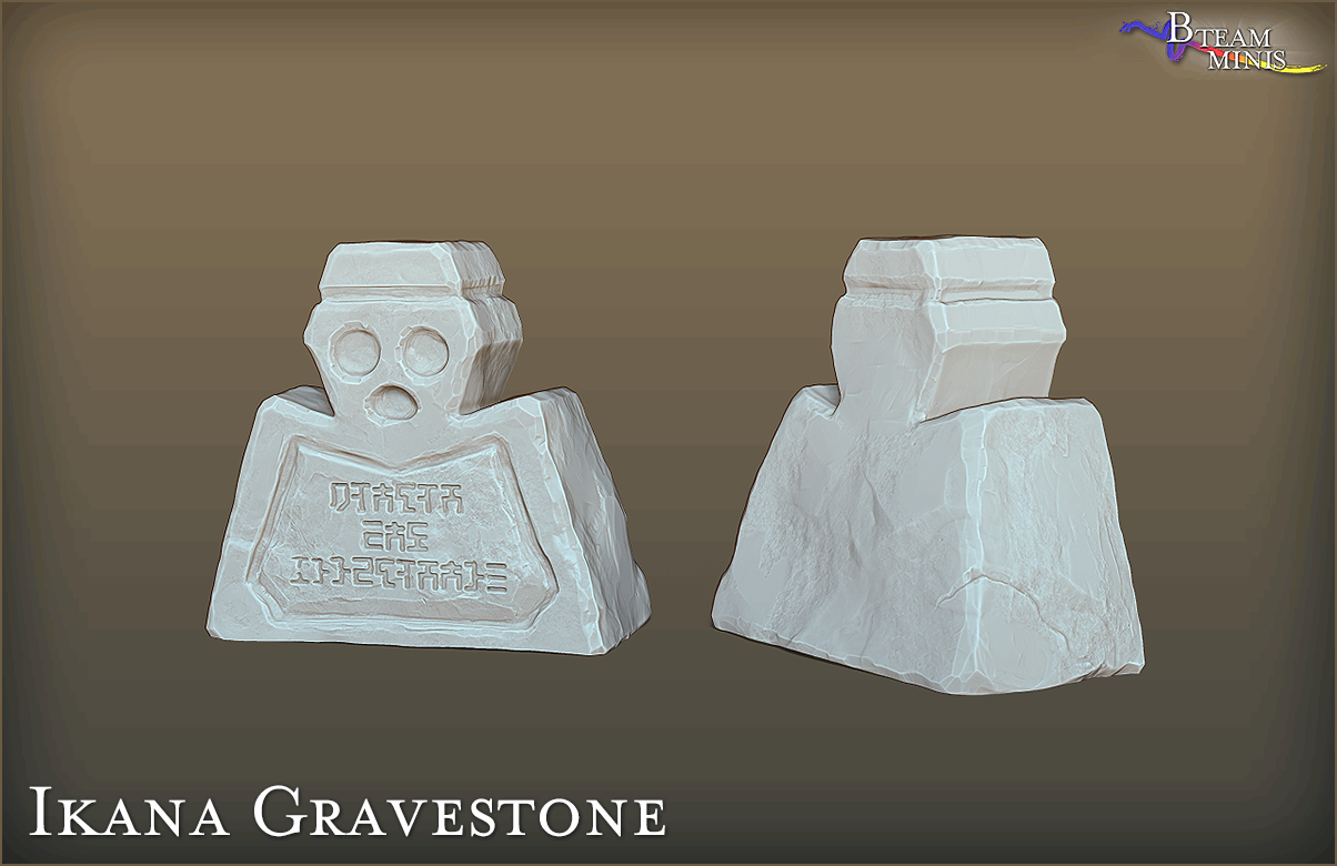 Hylian and Ikana Gravestones - Legend of Zelda | RPG Zelda Tabletop Miniature