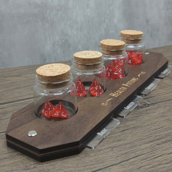 Health Potion product video showcasing how to use the display.