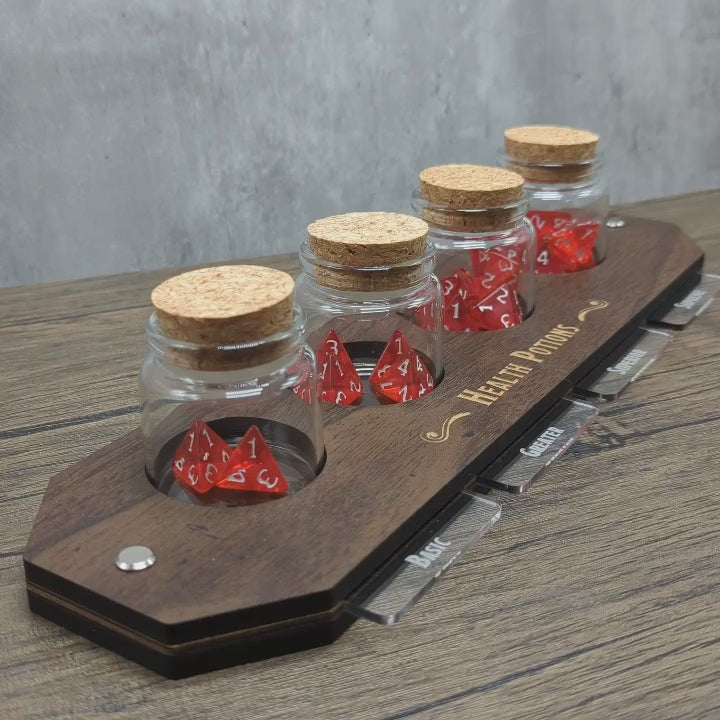 Health Potion product video showcasing how to use the display.