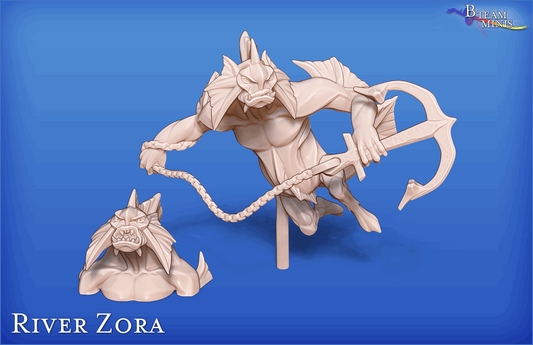 River Zora (set of 2) - Legend of Zelda | RPG Zelda Tabletop Miniature