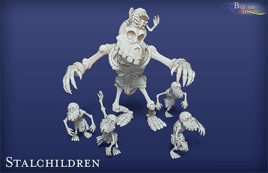 Captain Keeta and Stalchildren/Stalfos (set of 5) - Legend of Zelda: Majora's Mask | RPG Zelda Tabletop Miniature