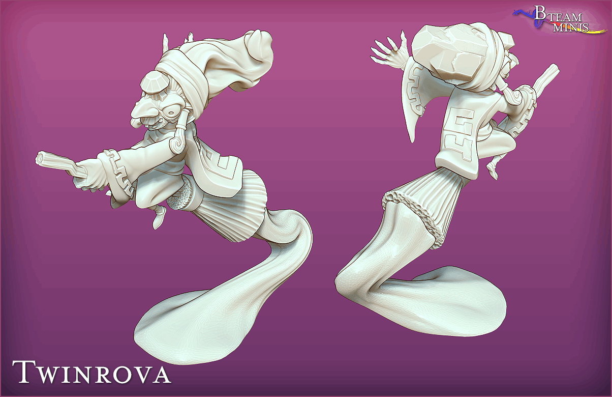 Twinrova (set of 2) - Legend of Zelda: Ocarina of Time | RPG Zelda Tabletop Miniature