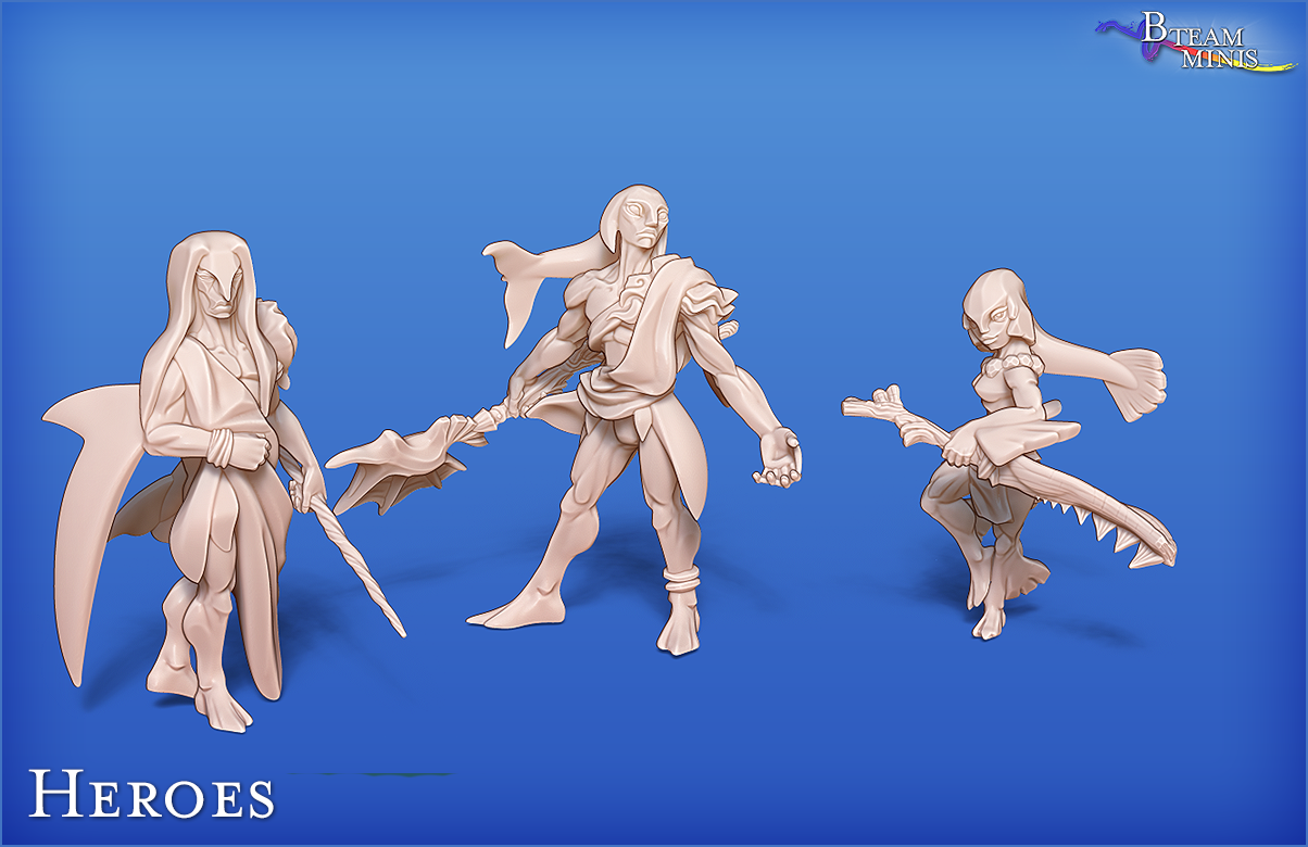 Zora heroes, Zora (multiple sets) - Legend of Zelda | RPG Zelda Tabletop Miniature