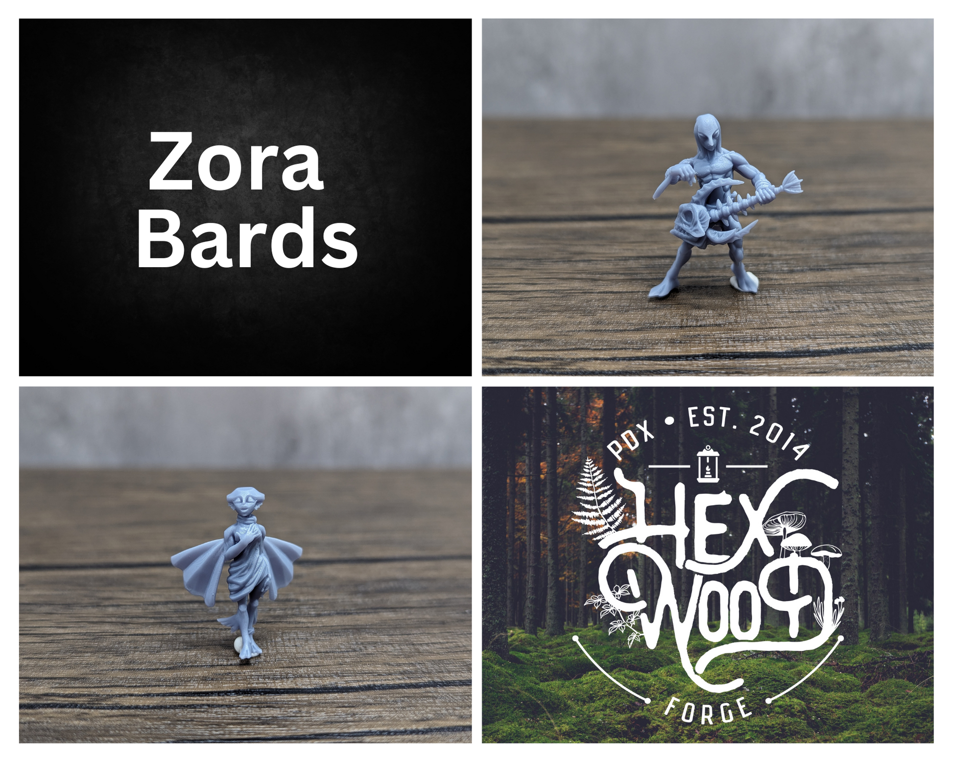 Zora Bards, Zora (multiple sets) - Legend of Zelda | Zelda Tabletop Miniature