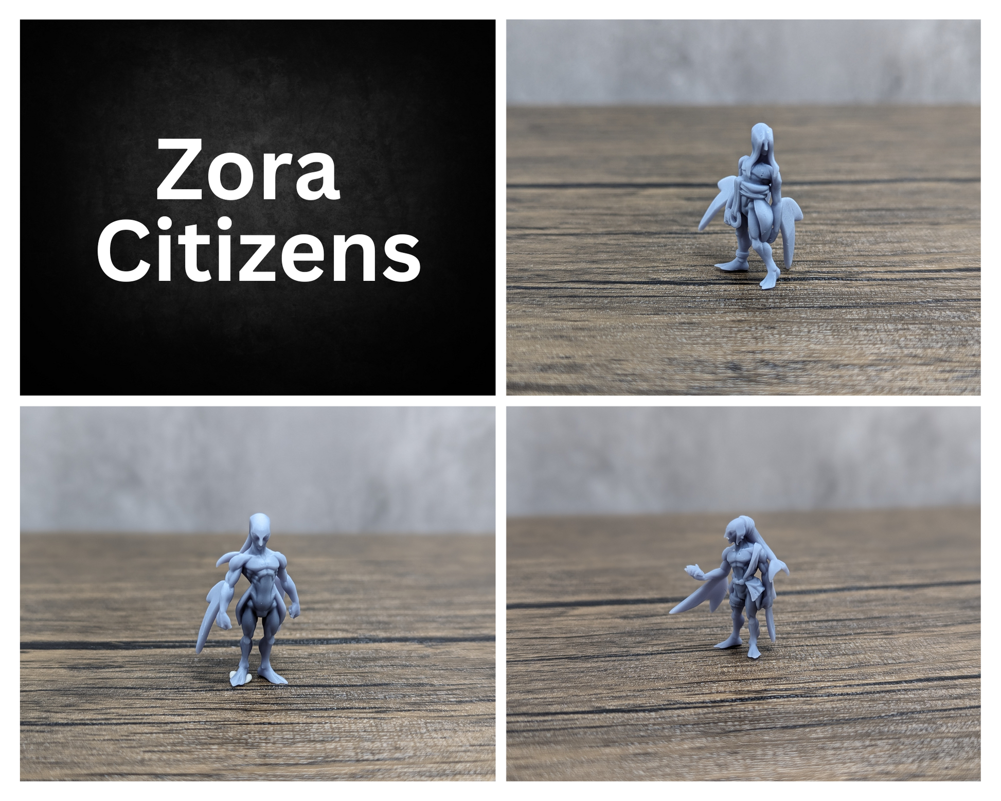 zora citizens, Zora (multiple sets) - Legend of Zelda | RPG Zelda Tabletop Miniature