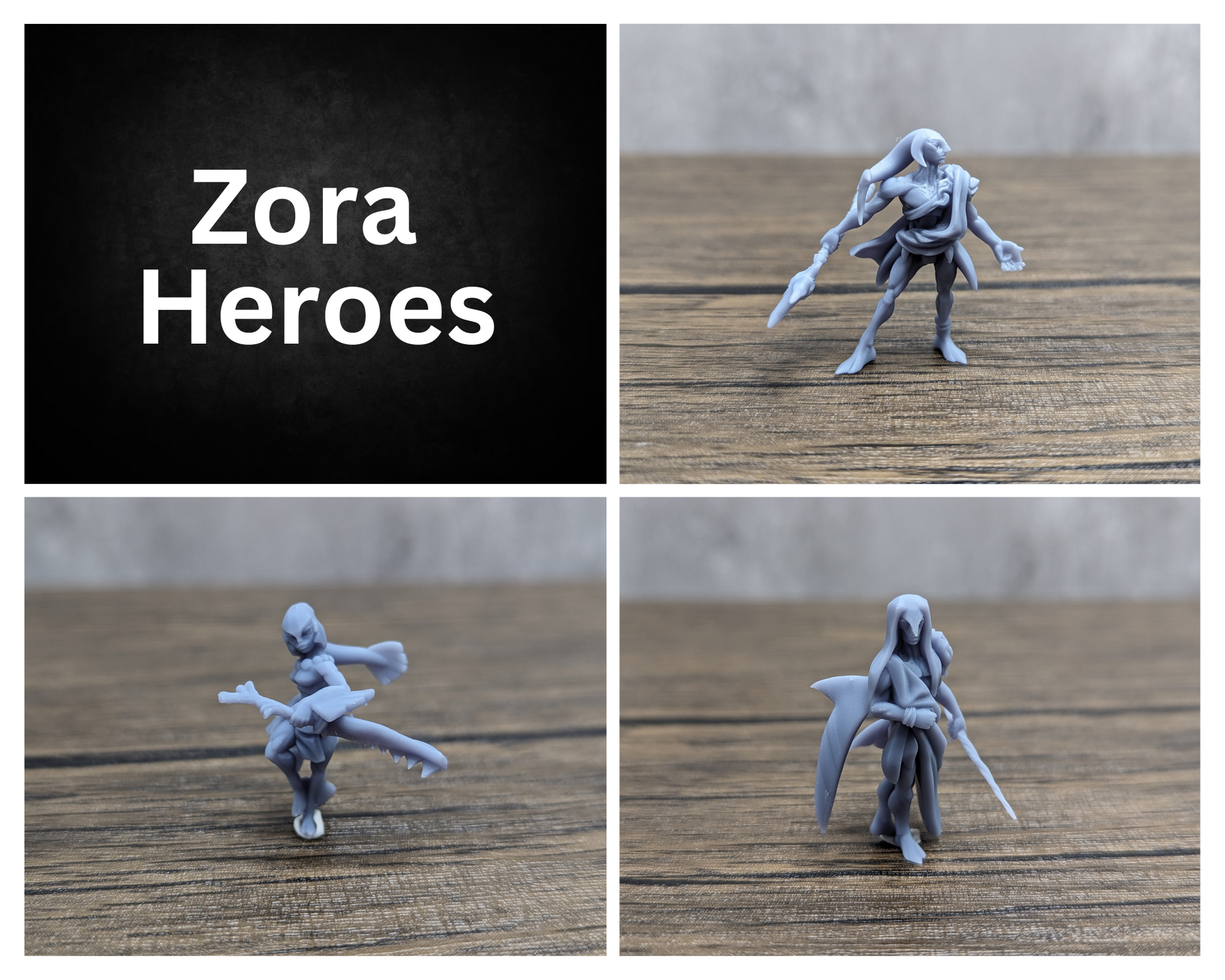 zora heroes, Zora (multiple sets) - Legend of Zelda | RPG Zelda Tabletop Miniature